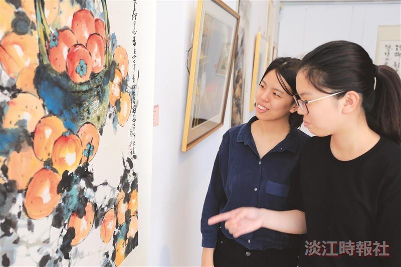 【66週年校慶】淡江美展開展 展出7旬書畫家作品