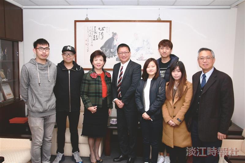 景嶺書院校長來訪 探視該校畢業生
