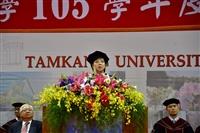 105學年度畢業典禮精彩花絮－張校長以愛因斯坦名言勉勵畢業生