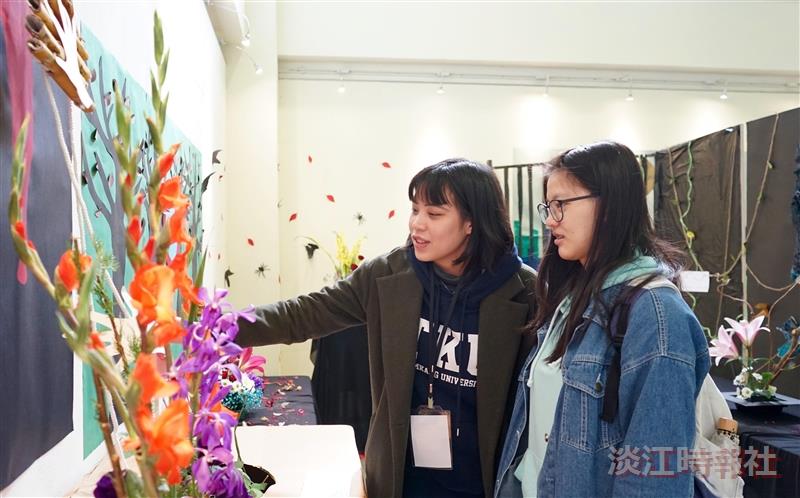 插花社舉辦期末成果展