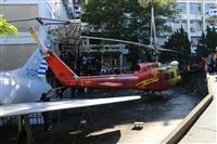 UH-1H救護直升機遊入淡江
