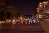 happy new year 光影塗鴉