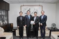 資工系熊貓講座講者：教授林復華於3/26拜會葛校長、董事長