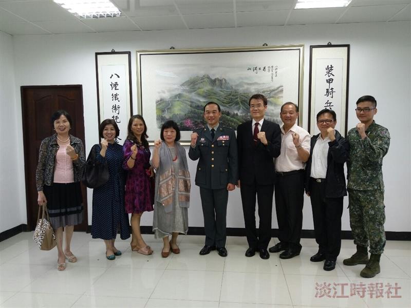 秘書長出席關渡指揮部典藏田美秋畫作揭畫儀式
