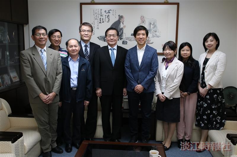 文學院熊貓講者林暐 拜會葛校長、張董事長