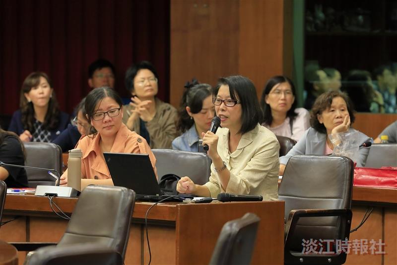 審查評量尺規培訓工作坊，邀請銘傳大學遲文麗教務長分享
