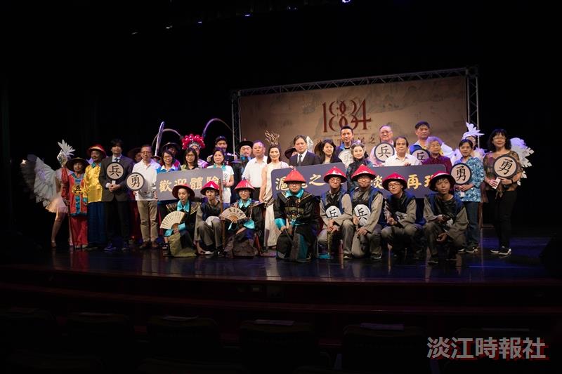 新北古博滬尾之役記者會 本校學生Cosplay清官亮相