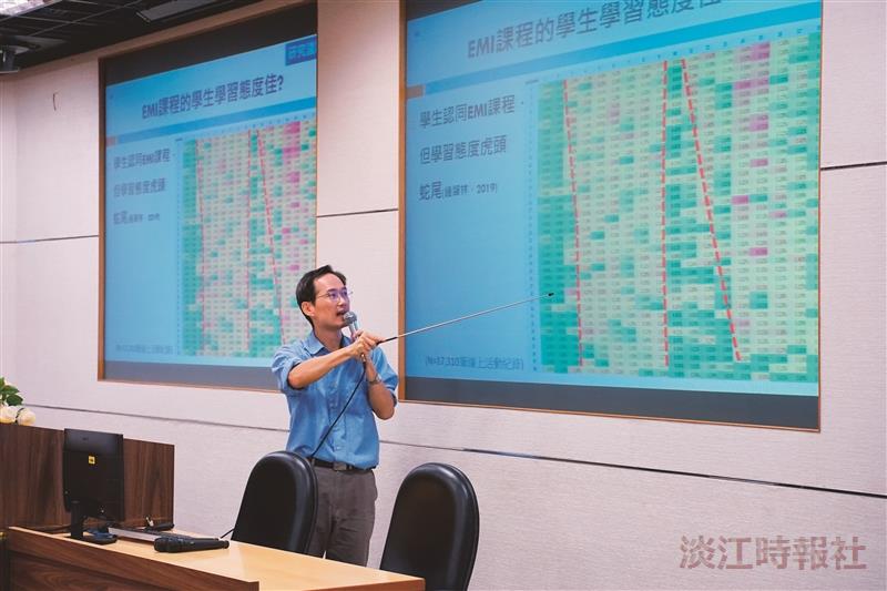 運管系副教授鍾智林利用運輸英語強化學習