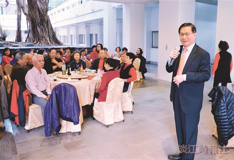 108學年度退休人員餐會 葛校長溫馨問候