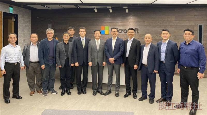 葛校長參觀台灣微軟 孫基康親自導覽 雙方形成合作共識