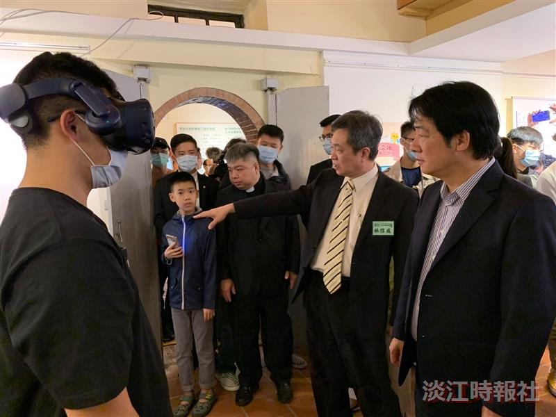 USRUSR在地文創展 賴副總統藉VR體驗老淡水
