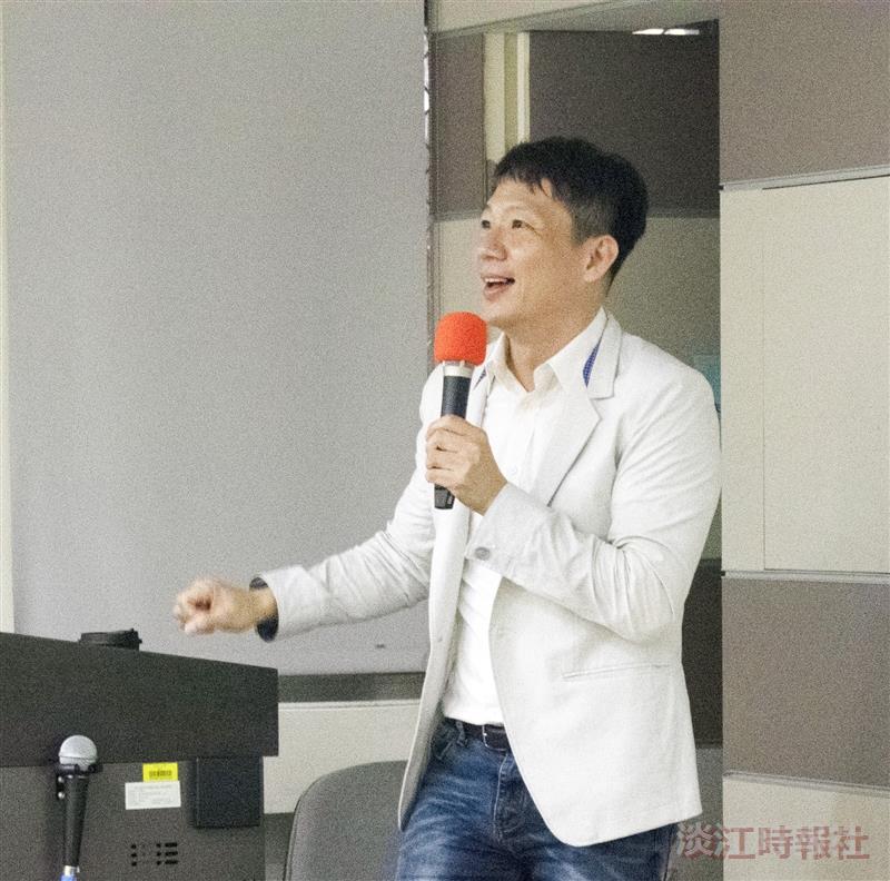 大傳系邀遠見雜誌總編輯李建興演講