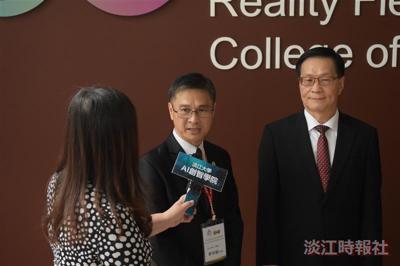 淡江與微軟策略聯盟簽約暨AI體驗中心揭幕