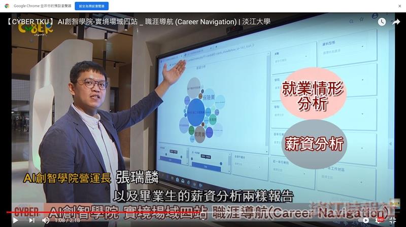 賽博頻道帶你了解 AI創智學院實境場域之職涯導航