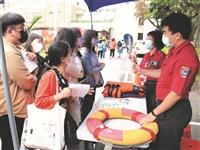 110年度防護團常年訓練，李鴻源教授演講及震災體驗與防災實務演練
