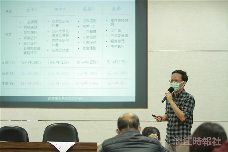 教發中心邀請建築系副教授游瑛璋進行教學研究升等經驗分享