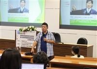 教發中心邀請國立臺南大學數位學習科技系教授林豪鏘分享「從審查角度省思教學實踐研究」