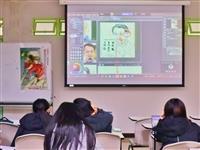 中文系圖像漫畫研究室邀請角川動漫國際教育講師湯翔麟主講「談似顏繪技巧在LINE貼圖的文創運用