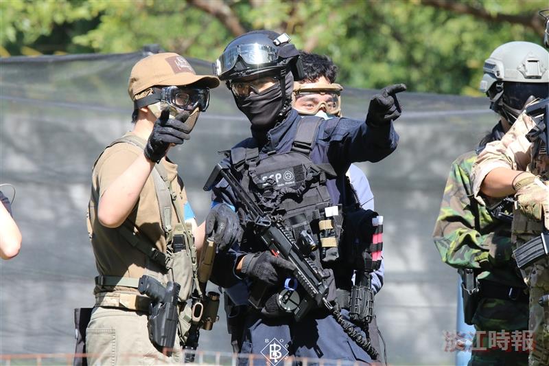 國防研究社舉辦生存遊戲體驗活動
