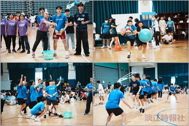 The university's anniversary sports meeting took place on November 1 on the 7th floor of the Shao-Mo Memorial Gymnasium. The event kicked off with fun competitions.
