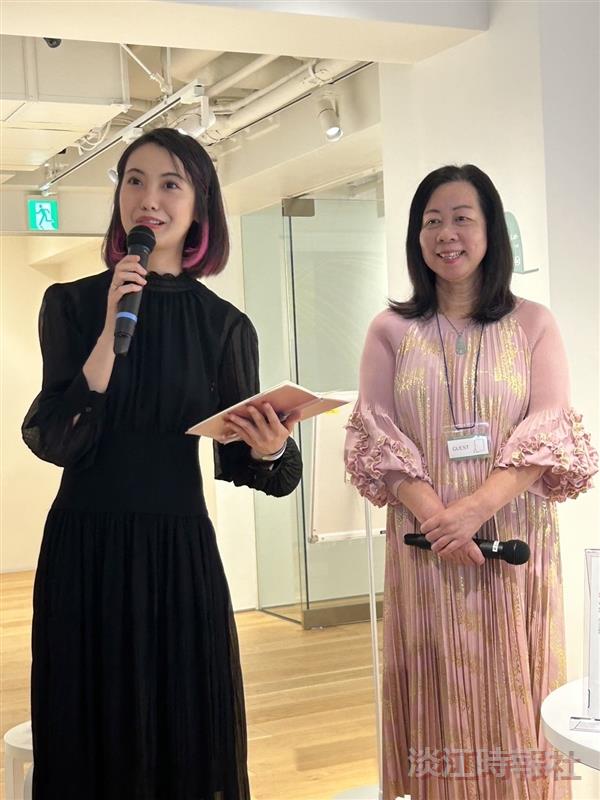 Dr. Chiu-Kuei Tseng, Director of the Center for Murakamiharuki Studies in Tamkang University (right), was invited for the second time to speak at the Haruki Murakami Library at Waseda University in Japan on March 15.