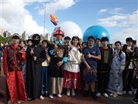淡水藝術嘉年華 歷史系觀光系同學裝扮遊行表演