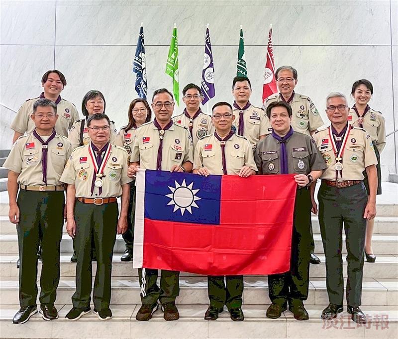 淡江童軍團3人獲頒國際友好章