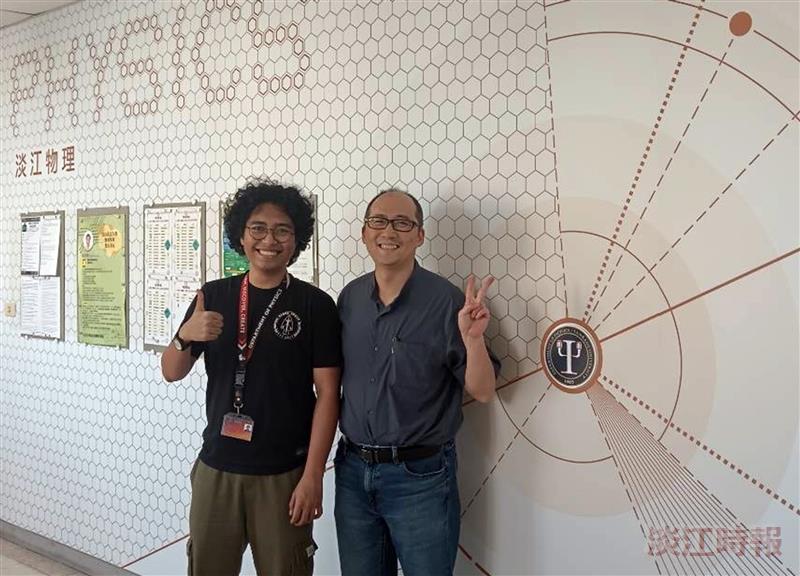 物理系交換生Kristofer R. Sano 在淡江實現科學家夢