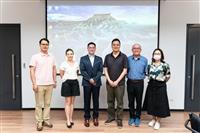 國際學院邀翁履中教授來校演講