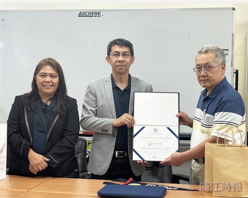 姐妺校菲律賓AdDU大學工學院代表團27日參訪航太系