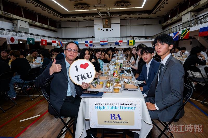 Faculty and students attended the dinner in formal attire.