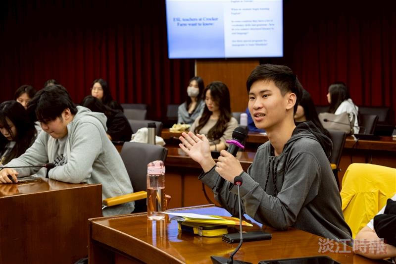 Nieto母女合作談雙語議題　與英文系師生交換英語教學現況