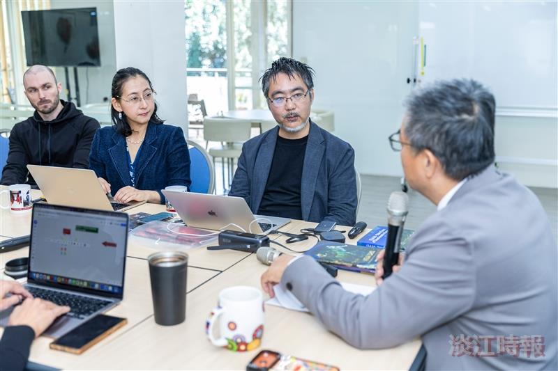 Associate Professor Yuya Nishimura of the University of Osaka (right 2nd) led colleagues to Taiwan to engage in exchanges with faculty and students of the College of Education.