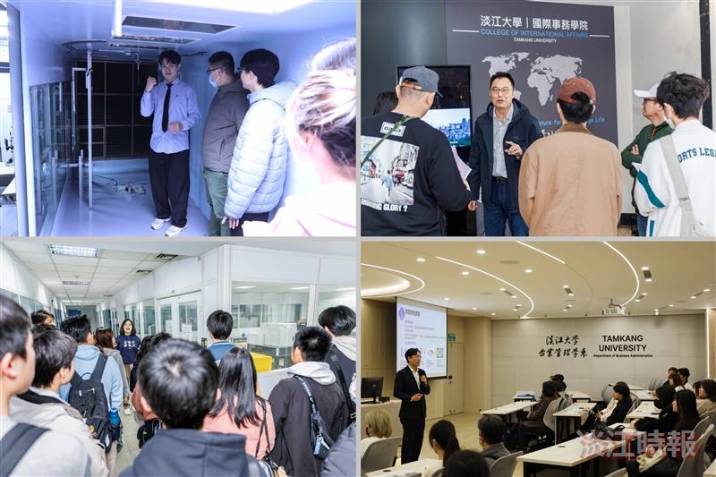 “College On-Site Visits” were held in various college labs and teaching facilities for on-site tours.