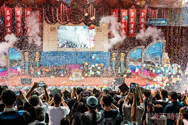 Amid confetti blasts, colorful streamers, and balloons soaring through the air, the commencement ceremony came to a memorable close in an atmosphere filled with joy and heartfelt farewells.