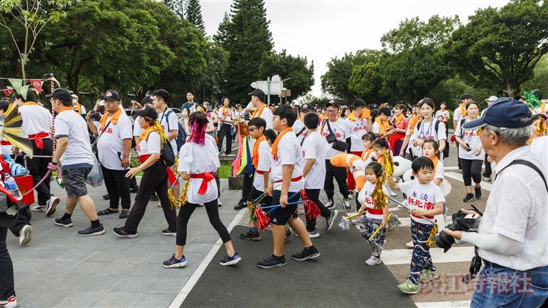 清水祖師遶境首度進入淡江校園