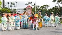 清水祖師遶境首度進入淡江校園
