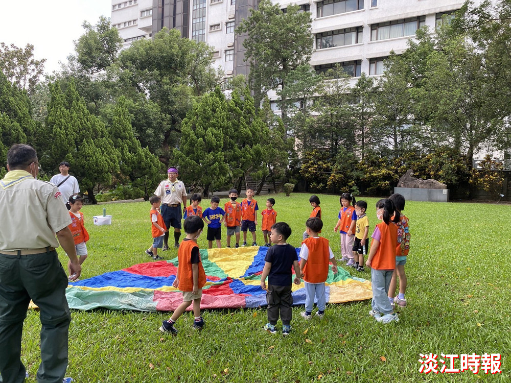 活力童軍在淡江校園