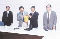 中國社科院四學者來訪大陸所張五岳所長負責接待。（ 攝 影 \熊 鴻 斌 ）