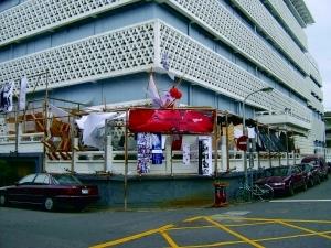 建築技術系第六屆成果展，上週在台北校園展出創意作品。（建技系提供）