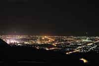 夜景視野自頭城到羅東，燈海壯觀。