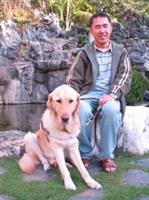 Ohara最近常被叫「可魯」，讓主人張國瑞有點困擾。（記者陳震霆攝影）