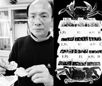生科中心主任王三郎（圖左）以微生物發酵的蝦、蟹殼所生產的生物肥料/農藥，來促進植物生長，其中A組的菌種是由蘭陽校園的土壤篩選出來的，實驗發現A組植物成長最為快速。