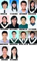石瀚成等14位同學獲表揚為95年大專優秀青年。（圖/課外組提供）