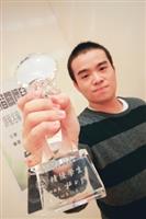 水環四黃承鈞發揮大愛，投入志工行列多年，日前獲頒教育部志願服務績優學生。（攝影�洪翎凱）