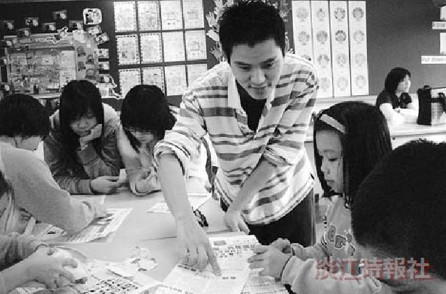 淡江志工散播愛心不落人後