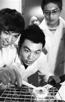↑化學系教學著重實驗操作，讓學生動手動腦，親手做實驗，從實作中學習，培育自行操作之技巧，以應就業或進修之需。圖為化學系學生課堂中，進行化學實驗的情況，樂在學習研究中。（圖�陳振堂）