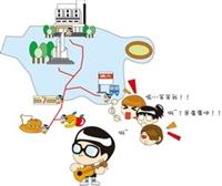 根據線民提供，以下為盧廣仲經常出沒路線。