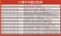 59週年校慶活動表