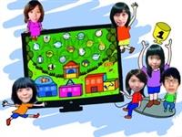 由6位資管系組員設計的「動物王國」資訊系統，絕佳的創意、生動的畫面設計，深獲評審青睞。（圖�陳頤華）